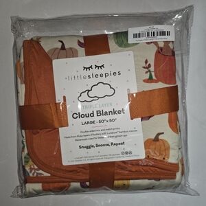 Little Sleepies Pumpkin Pals Large Cloud Blanket